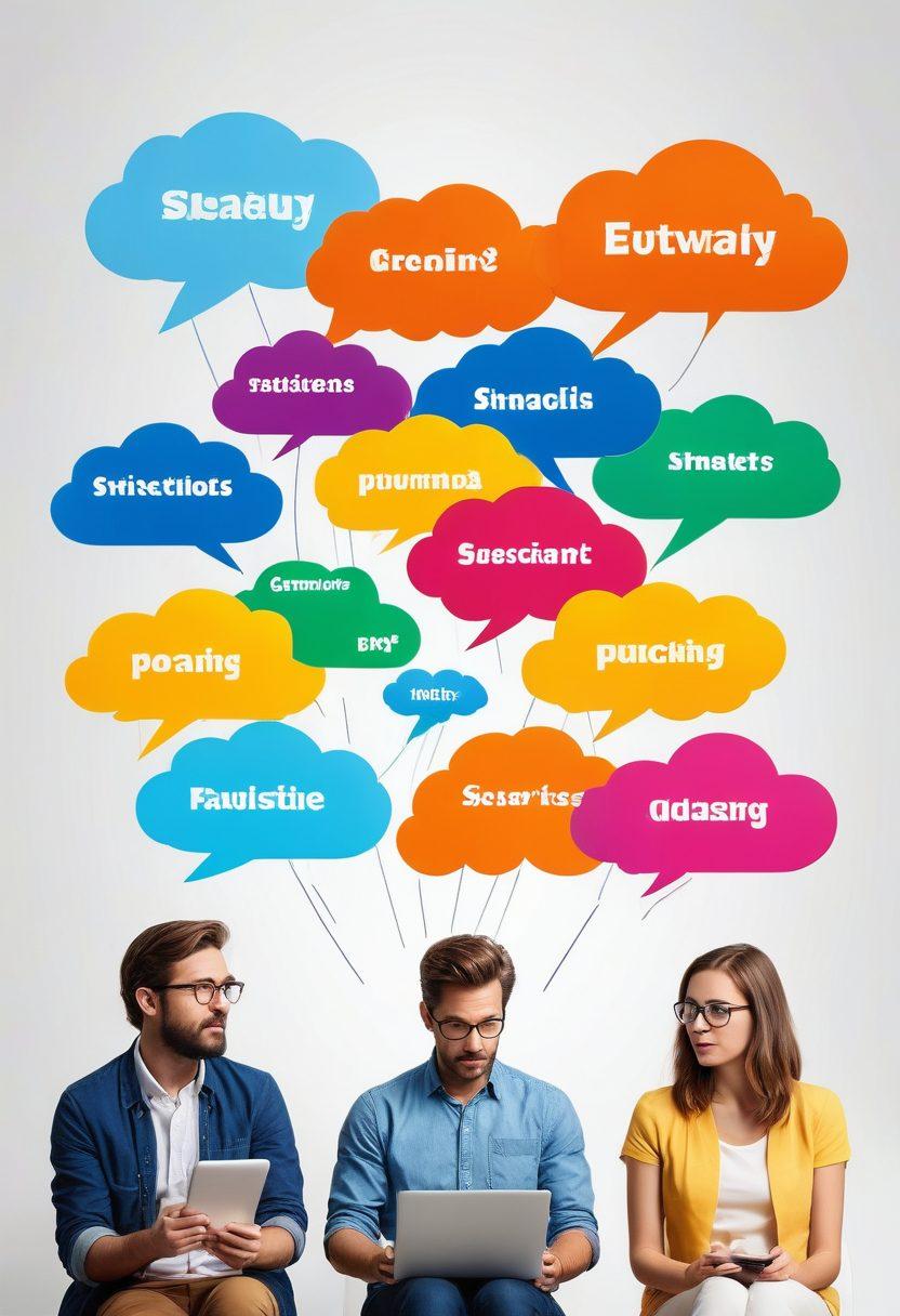 A dynamic digital collage illustrating diverse experts engaged in discussions about trending topics in a lively online forum. Include elements like speech bubbles showcasing various opinions, social media icons, and a weather-themed background representing Wunderground. The atmosphere should be vibrant and engaging, reflecting both the seriousness of expert analysis and the casual nature of social interactions. super-realistic. vibrant colors. white background.
